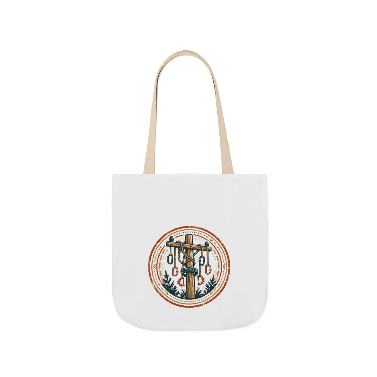 High Voltage Tote — Vintage Lineman Badge