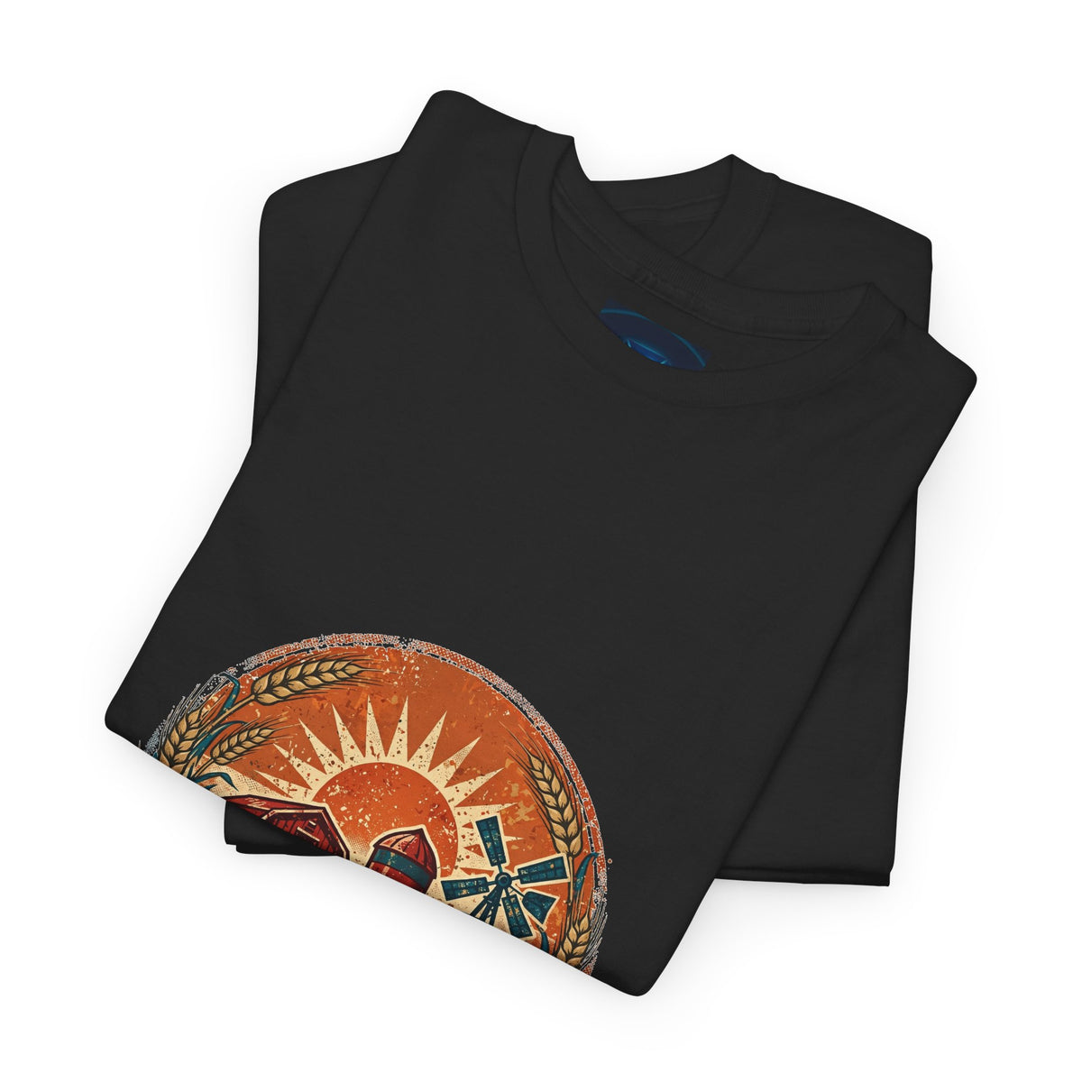 Field & Furrow Tee — Vintage Farmer Badge