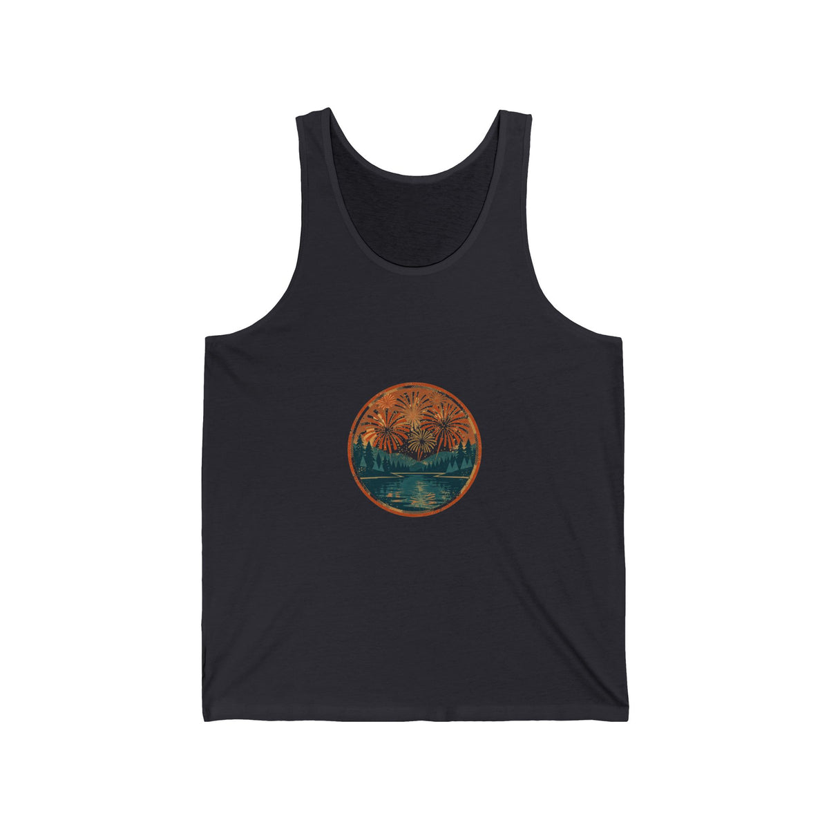 Liberty Blaze Tank — Vintage July 4th Badge