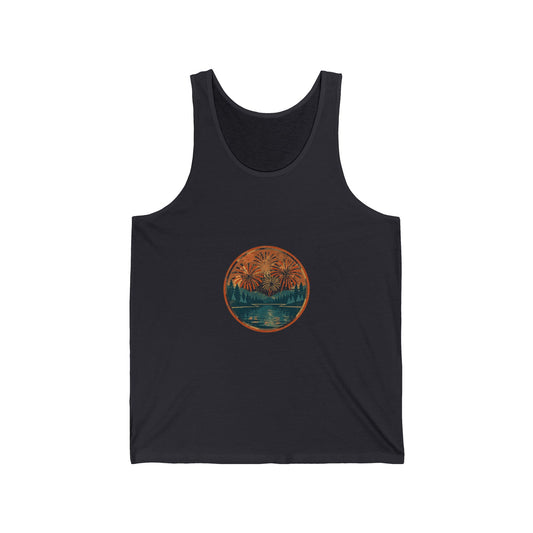 Liberty Blaze Tank — Vintage July 4th Badge