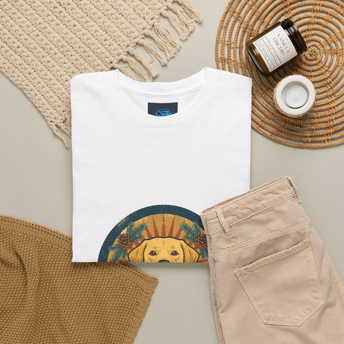 Lab Love Tee — Vintage Labrador Badge