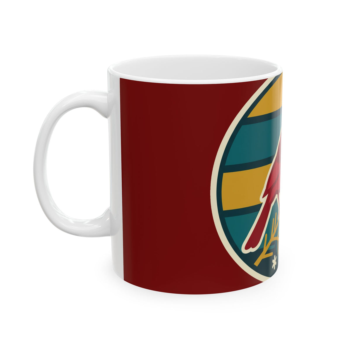 Cardinal Winter Mug – Holiday Ceramic Coffee Cup (11oz & 15oz)
