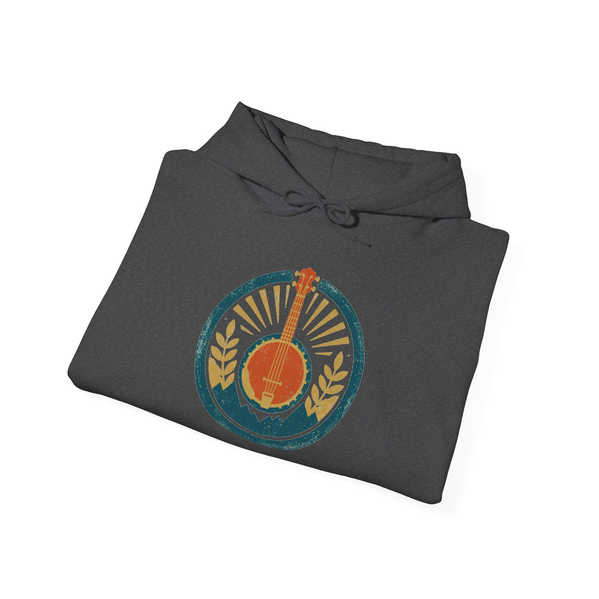 Dust & Strings Hoodie — Vintage Folk Badge