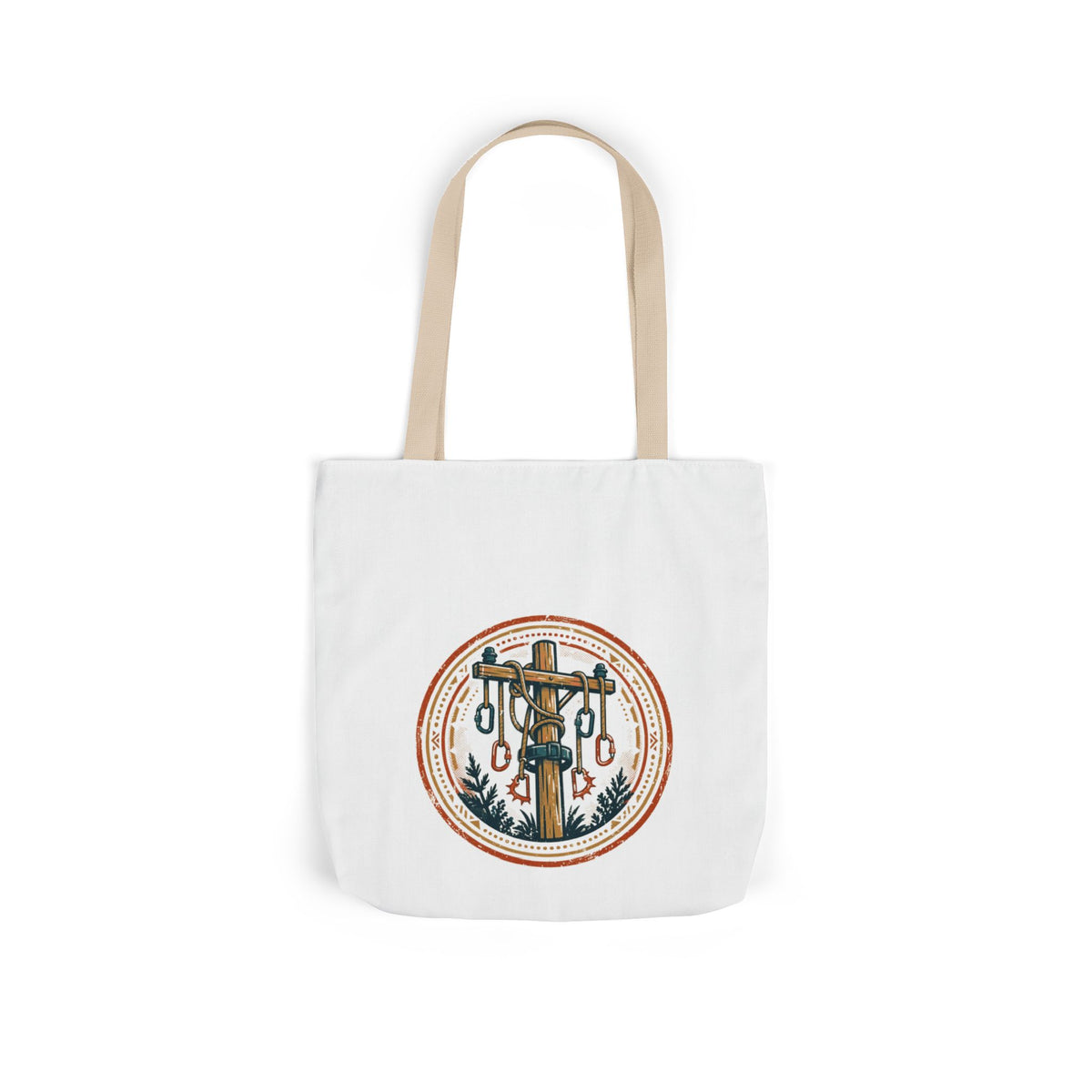 High Voltage Tote — Vintage Lineman Badge