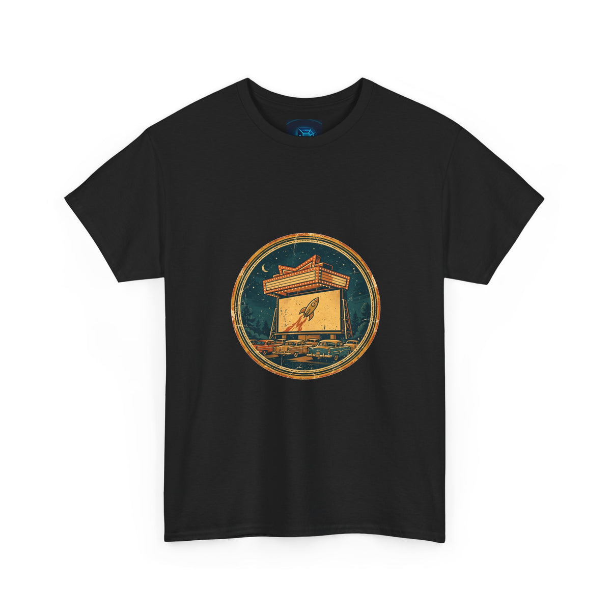 Starlight Cinema Tee — Vintage Drive-In Badge