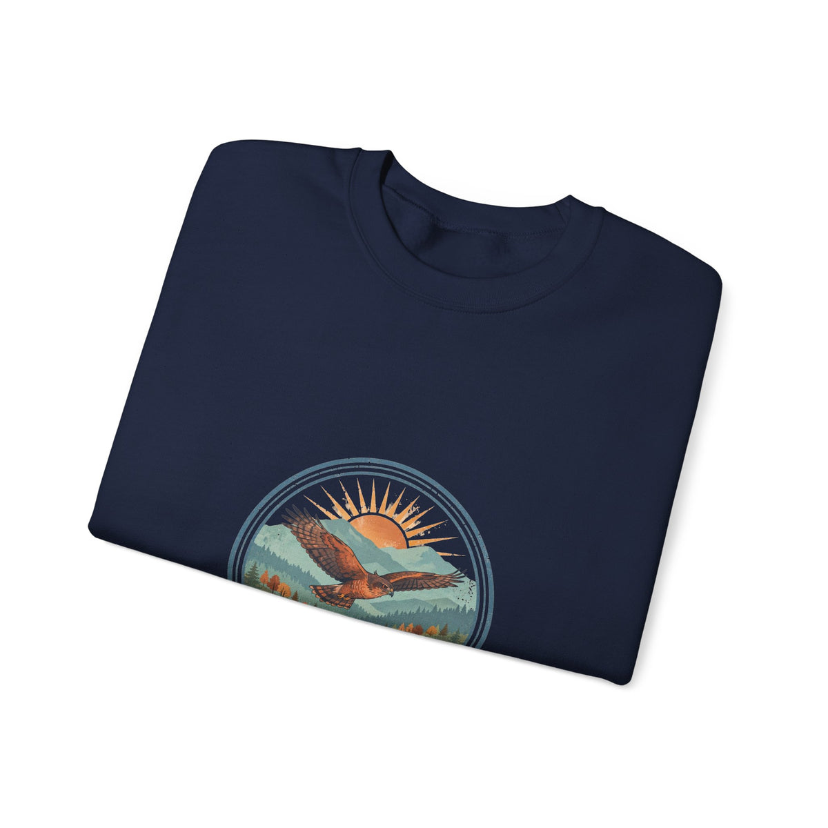 Hawk Watch Crewneck — Vintage Outdoor Badge